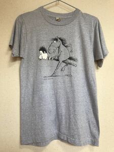 【80's】ビンテージTシャツ SCREEN STARS スクリーンスターズ 1984年製 S 霜降りグレー 半袖 USA製 メンズレディース／馬アニマル