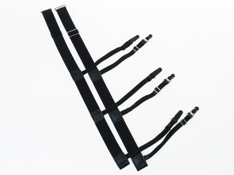 男女 ファッション ビジネス 正装 カジュアル 調節可能 シャツガーター ベルト