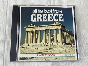 も309　CD　ALL THE BEST FROM GREECE ギリシャ ベスト・フロム・グリース