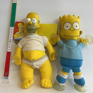 SIMPSONS ビンテージ　ホーマー　バート吸盤つき人形