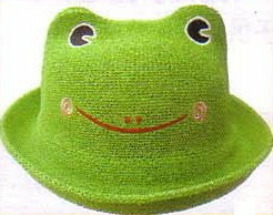 ●●●新品・可愛いカエルの形の子供帽子・内周53㎝●●●