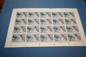  commemorative stamp Japan former times . none series .. woman .1 seat 20 jpy stamp x20 sheets 3 seat total 60 sheets postage included 