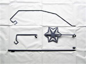 ★焚き火スタンド★アイアンテーブル★フック付き・ランタンハンガーL★検)焚き火ハンガー・ペトロマックス・ヴェイパラックス★