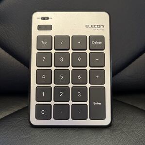 【良品A】エレコム Bluetoothテンキーパッド/パンタグラフ/MacOS対応/薄型/シルバー TK-TBPM01SV