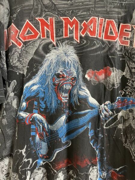 総柄 90s iron maiden ヴィンテージtシャツ バンドtシャツ