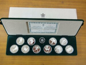 カルガリーオリンピック 記念銀貨 10枚セット 1988年　中古 G6-72◎