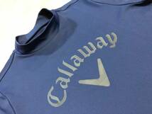 Callaway(キャロウェイ) ビックロゴ モックネック半袖シャツ 241-1134422(ネイビー)Ｌ_画像1