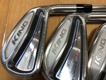 未使用 COBRA(コブラ) KING FORGED ONE LENGTH N.S.PRO 950GH FLEX-R アイアン6本セット #5-9,PW_画像2