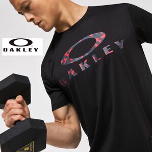 新品 オークリー メンズ Enhance QD SS Tee O Bark 11.0 Tシャツ L 黒