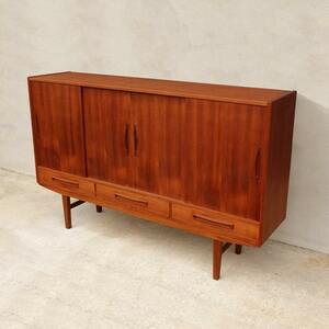  Northern Europe Vintage wooden sideboard living cabinet ft0633