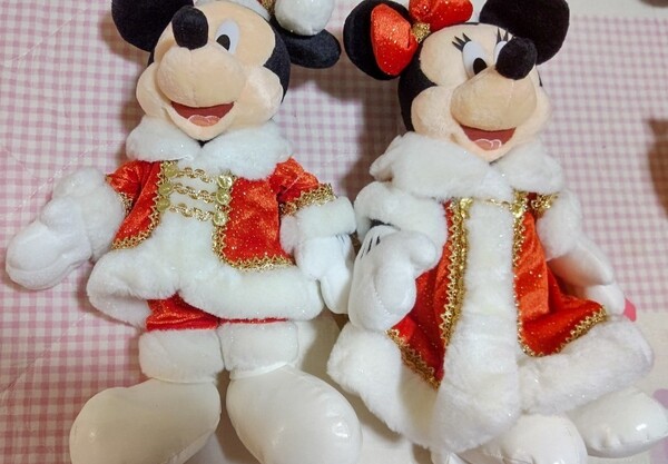 2009年東京ディズニーシー クリスマス ミッキー&ミニーぬいぐるみセット