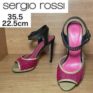 * great popularity * Sergio Rossi pumps sandals strap open tu35.5