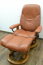 F976■■EKORNES エコーネス■ストレスレスチェア オットマン■パーソナルチェア リクライニングチェア_画像1