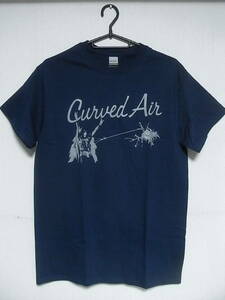  即決★新品バンドＴシャツ★カーヴド・エア★CURVED AIR★ネイビーボディ×グレープリント★S/M/Lサイズ対応可能