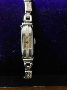 VULCAIN Balkan платина PT950 корпус diamond женский ручной завод наручные часы античный a-ru декоративный элемент форма 