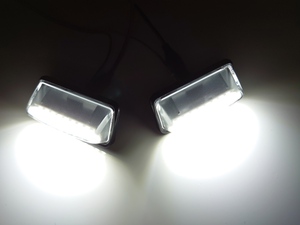 激光！ LED ライセンスランプ　ナンバー灯　 ヴェルファイア　３＃系 　２個１セット交換式