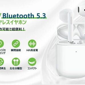 bluetooth イヤホン ノイズキャンセリング ワイヤレスイヤホン インナーイヤー bluetooth5.3 Hi-Fi高音質タッチ操作Type-C Siri対応