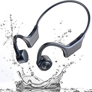 骨伝導イヤホン bluetooth5.2 イヤホン 骨伝導 マイク付き ワイヤレス IP67防水 ノイズキャンセリング Hi-Fi高音質 耳栓&収納バッグ付き