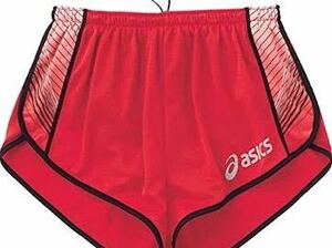  Asics lady's running shorts running pants XT2532 black red L