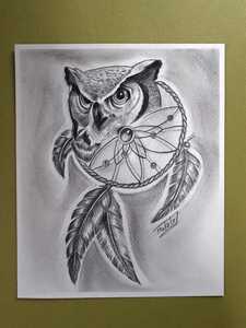  pencil sketch art owl 