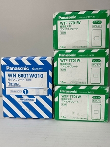 パナソニック 簡易耐火用コンセントプレート 1個用 WTF7701W 30枚 WN6001W010 10枚 訳有り未使用