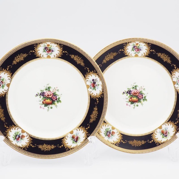 ウェッジウッド グロブナーガーデン 17.5cmプレート 2枚 WEDGWOOD GROSVENOR GARDEN ケーキプレート ペア #2