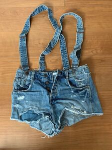 ショートパンツ デニムパンツ サロペット ZARA