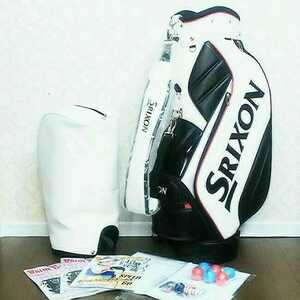 正規品　送料無料　スリクソン　キャディバック　SRIXON　ホワイト　ダンロップ　ゴルフバッグ　ゴルフキャディバッグ　限定