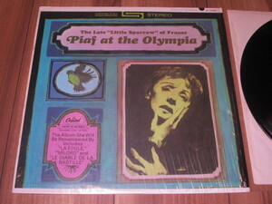 Edith Piaf at the olympia エディット・ピアフ 米 LP ステレオ盤 Capitol 赤ラベル 