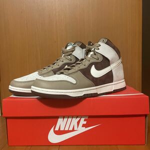 新品 SNKRS購入『NIKE』DUNK HI PRM 「LIGHT CHOCOLATE」ナイキ ダンク 10.5 28.5cm 国内正規品 ストリート バッシュ エアジョーダン