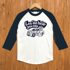 ■ TRUCK YEAH ベースボールTシャツ■Mサイズ（ネイビー袖xネイビー）フォード　 FORD 　F150