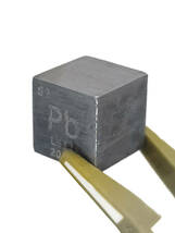 （訳あり）元素標本 鉛（Pb） 10mm角キューブ_画像1