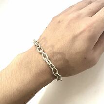 1円〜 90's OLD Tiffany TIFFANY&Co. ティファニー ブレスレット chain bracelet ダブルマンテル　_画像3