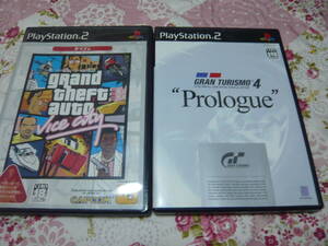 ★PS2ソフト 起動確認済 グランド・セフト・オート・バイスシティ、グランツーリスモ4 Prologue★