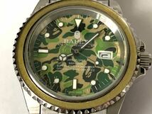 BAPEX A BATHING APE CAMO エイプ ベイペックス サルマリーナ 猿迷彩 カモフラ 自動巻 正規品 _画像4