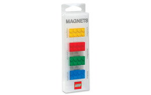 凸凸凸凸 レゴ LEGO ☆ 2x4ブロック マグネット4個(黄・赤・緑・青)入り セット 2x4Block Magnets ☆新品・未開封 凸凸凸凸