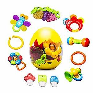 * prompt decision * DG newborn baby. toy series pacifier & rattle F3-DR tooth hardening toy set rattle baby 13 point set baby newborn baby birth celebration 