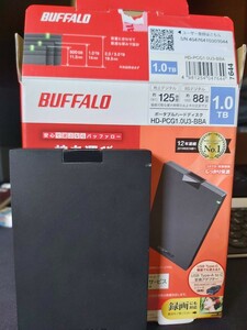 BUFFALO USB3.1(Gen.1)対応 耐衝撃ポータブルHDD 1TB ブラック HD-PGF1.0U3-BBA