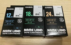 CASIO カシオネームランドテープ 3箱セット