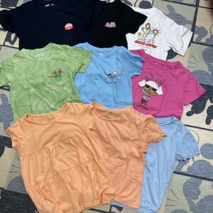 344.ユニクロ 半袖 トップス Tシャツ 女の子 キッズ サイズ110