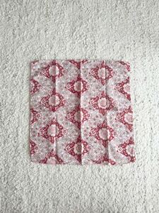  new goods ANOKHIano-ki block print handkerchie red floral print 