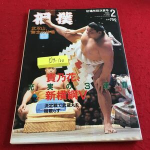 Y29-100 相撲 初場所総決算号 1995年2月 武双山、無念の休場 貴乃花、充実の3連覇新横綱V 決定戦で武蔵丸を蹴散らす ベースボールマガジン