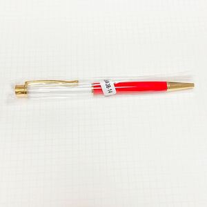 ハーバリウムボールペン　未使用品　レッド　赤