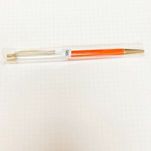 ハーバリウムボールペン　未使用品　オレンジ