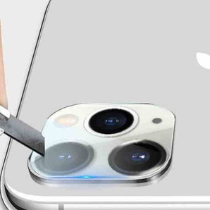 【2枚セット・送料無料】iPhone11Pro / 11ProMAX対応 クリアガラス　カメラレンズ　クリアレンズカバー