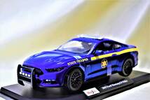 新品マイスト1/18【Maisto】■2015年式フォード マスタング GT/ポリス仕様■ミニカー/ポルシェ/BMW/アウディ/ランボル/オートアート/京商他_画像2