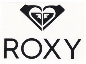 ROXY ロキシー ステッカー カッティングタイプ 転写ステッカーROA215337 ブラック　１6cm×11.4cm