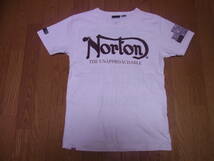 226-62/Norton/ノートン/豪華刺繍/Tシャツ/M/ホワイト_画像2
