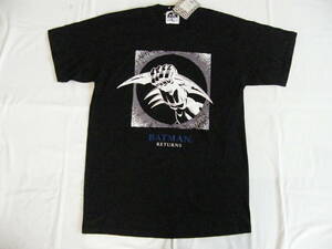 新品！★BATMAN バットマン★　メンズ　黒色半袖Ｔシャツ