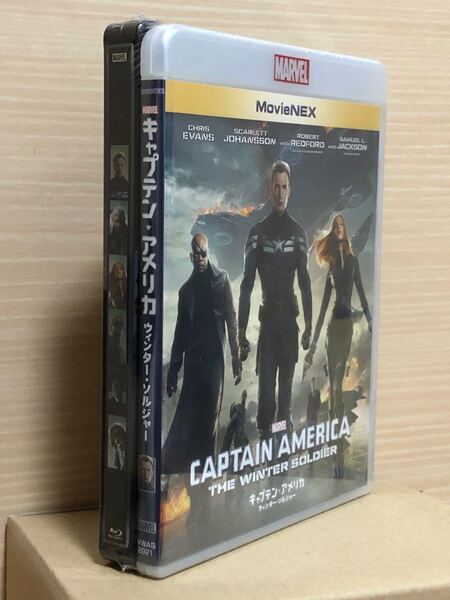 【廃盤・新品】キャプテン・アメリカ/ウィンター・ソルジャーMovieNEXプラス3Dスチールブック:オンライン予約数量限定商品